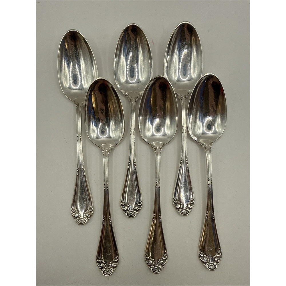 5 Antique WALLACE Astoria 1835 Silverplate Demitasse Spoons No Monogram